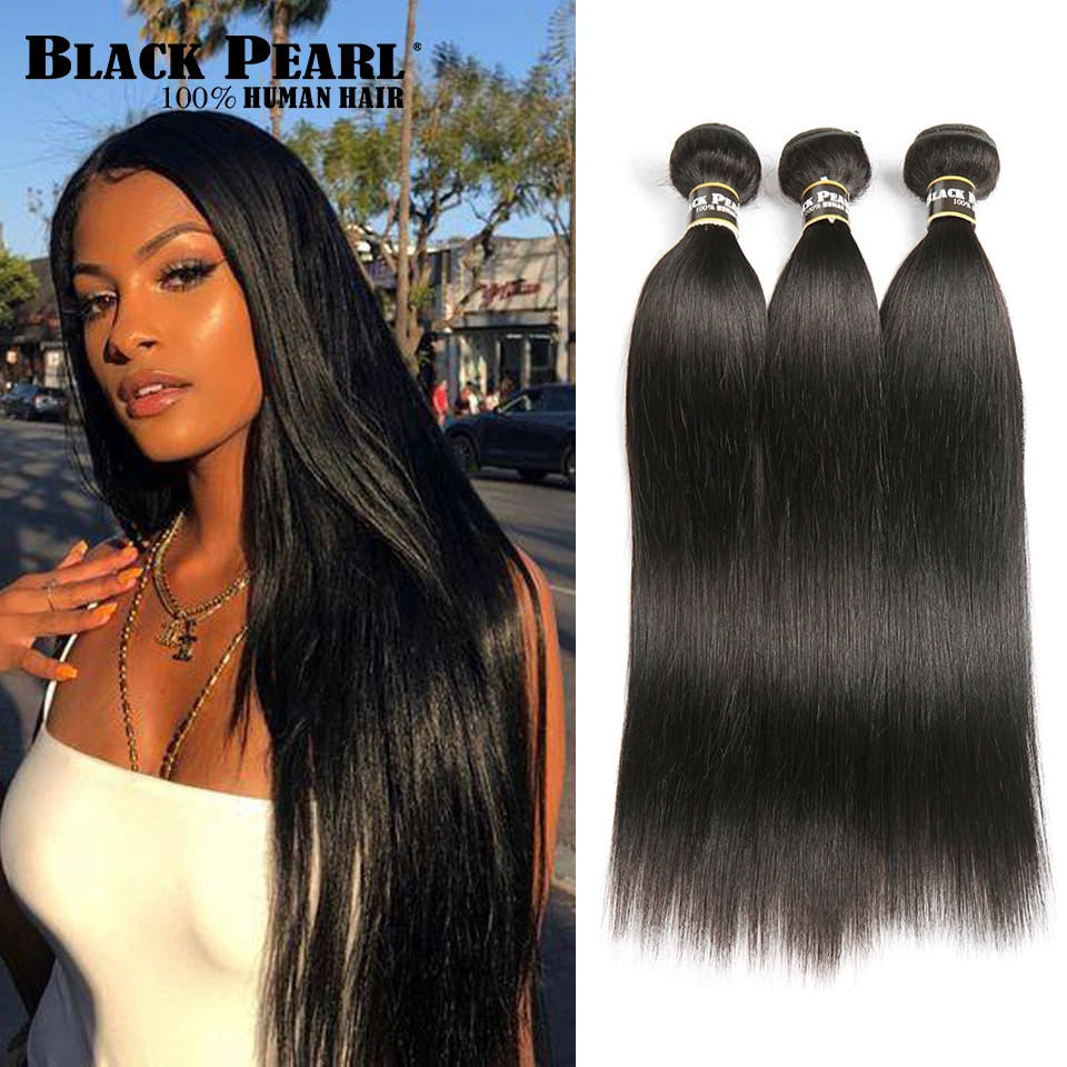 Black Pearl Peruvian Hair Weave Bundles 1 3 4 Bundles Deals 100