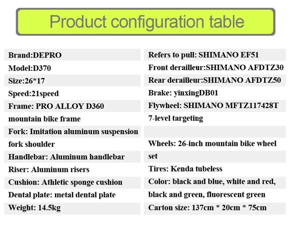 Excellent Mountain Bike Aluminum Alloy 21 speed Dual Disc Brakes 26 inch Variable Speed Drive Bicycle Men & Women Students Cycling Bicicle 1