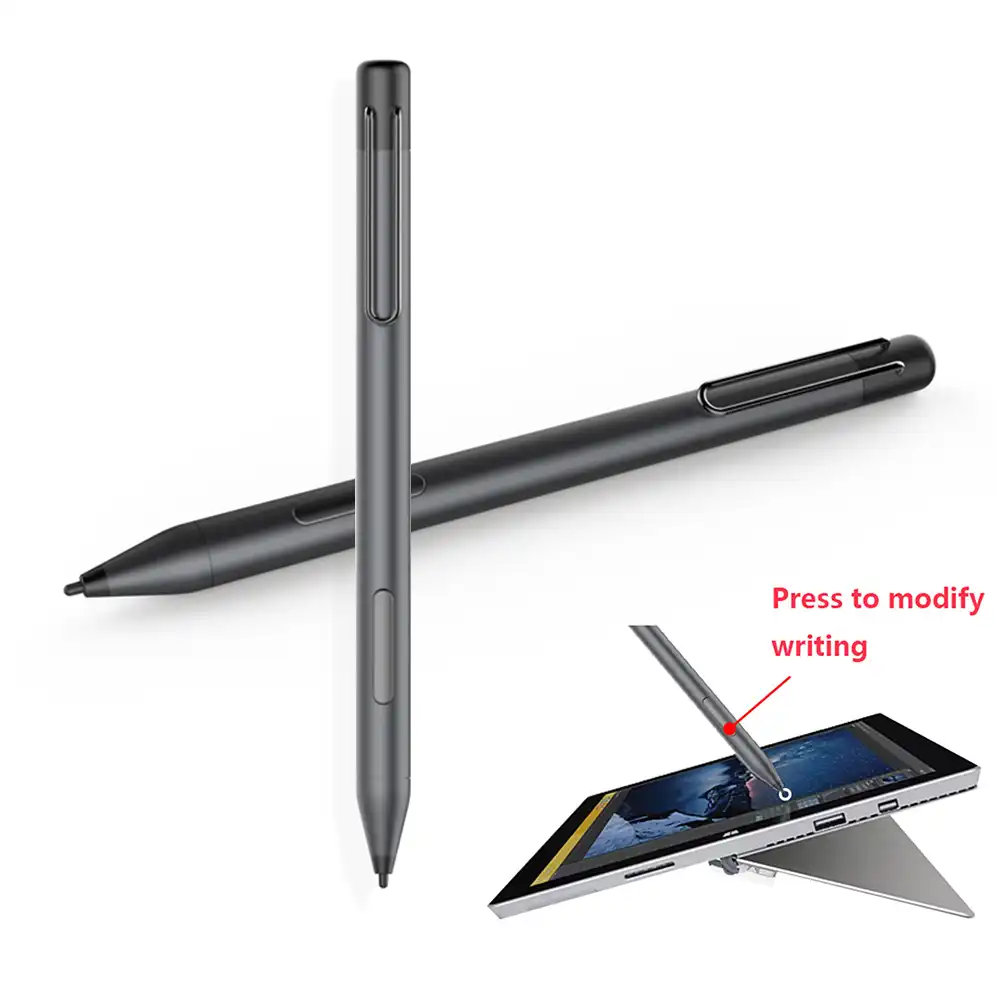 Stylus Pen For Microsoft Surface Pro 3 4 5 6 Surface Go Studio Book Laptop Surface Touch Capacitive Pen Built Right Click Button Tablet Touch Pens Aliexpress