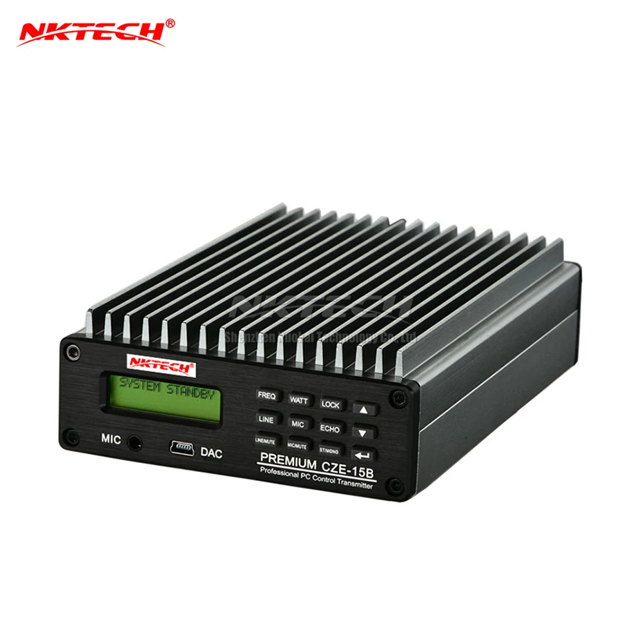 NKTECH стерео PLL fm передатчик беспроводная радиостанция для радиовещания 0 3 15 Вт
