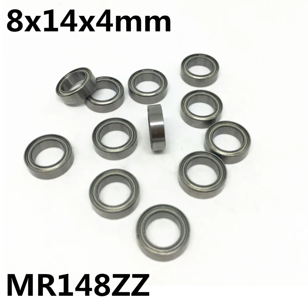 Metal Shielded FLANGED Ball Bearing MF148 MF148z 50 PCS MF148ZZ 8x14x4 mm