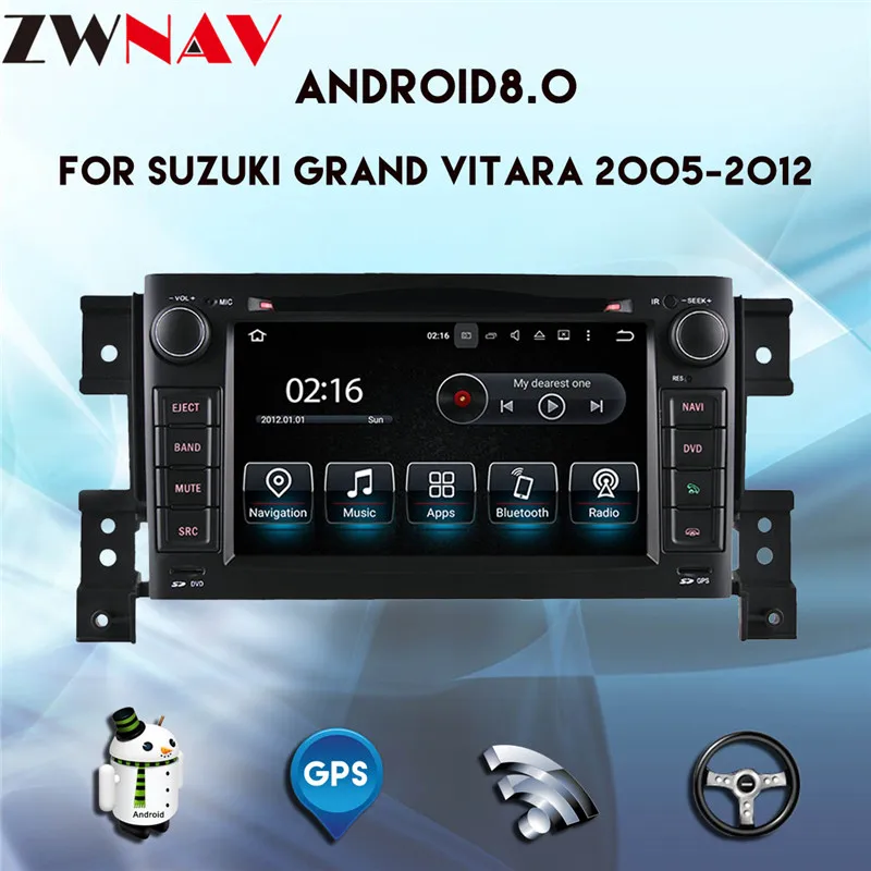 2 Din 4G+ 32G android8.0 автомобильный dvd головное устройство для suzuki grand 2005-2012 Мультимедиа стерео автомобильный Радио gps с рулевым колесом карта
