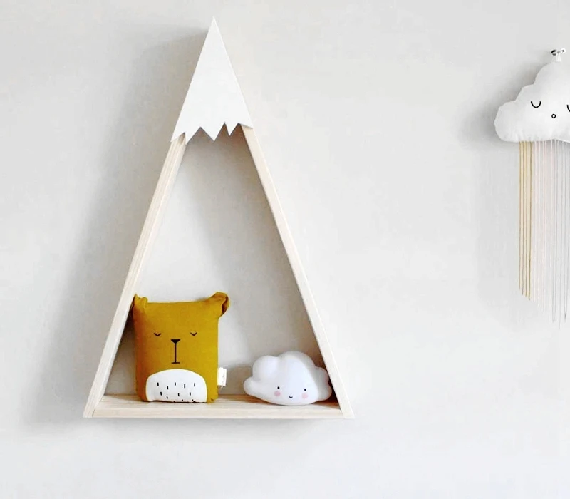 

Cabin Wooden House Storage Rack Ornaments Hanging Storage Box Bedroom Kitchen Home Decor Kid Room DIY Wall Decor Shelves