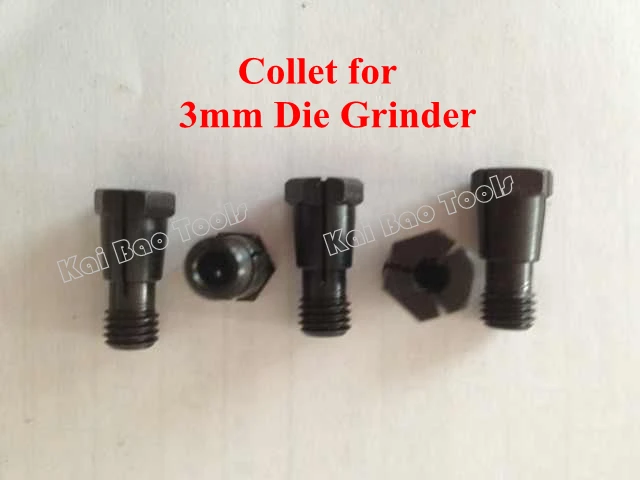 3mm Air Die Grinder Collet for 38147 and 20556 Air Die Grinder and Kit Draper 