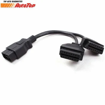 

Best OBD 2 ODB2 Diagnostic Cable 1-2 16 Pin 1 Male To 16 Pin 2 Female Y OBD Extension Cable OBD2 Connector Adapter for ELM327