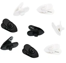 4 Pcs White & 4 Pcs Black Clips for Most Monster, Sony, Sennheiser and Plantronics Headset, Pack of 8