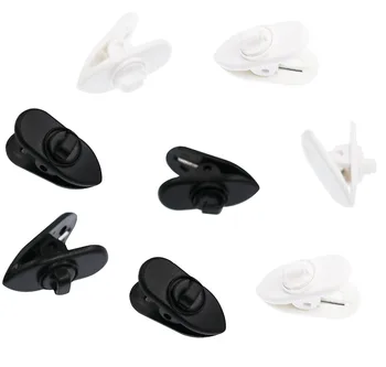 

4 Pcs White & 4 Pcs Black Clips for Most Monster, Sony, Sennheiser and Plantronics Headset, Pack of 8