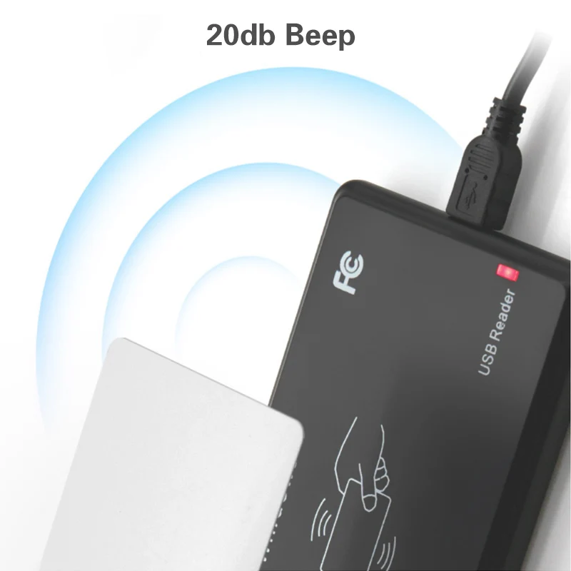 RFID ID бесконтактная Чувствительная смарт-карта 125 кГц ридер Поддержка оконной системы USB порт