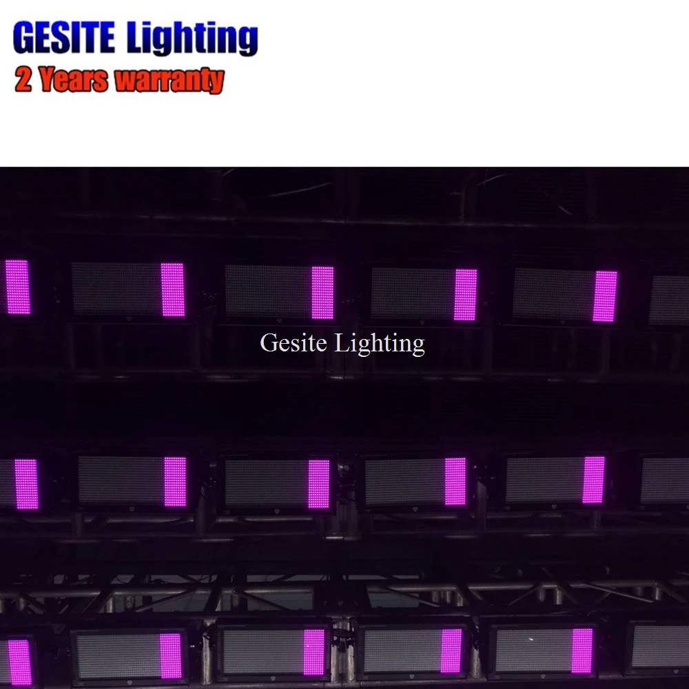 Dmx6 e dmx16 e modo de Canais Rainbow Efeito 1000 w Led Strobe Light Full on 14 Efeito de Iluminação de palco