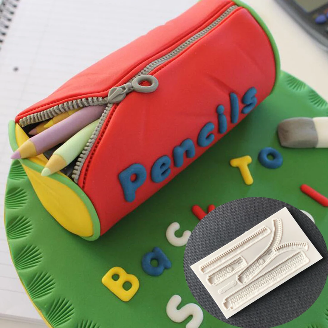 

Gift Zipper Silicone Cake Mold Chocolate Jelly Baking Mould Sugar Craft Tools Fondant Cake Decorating