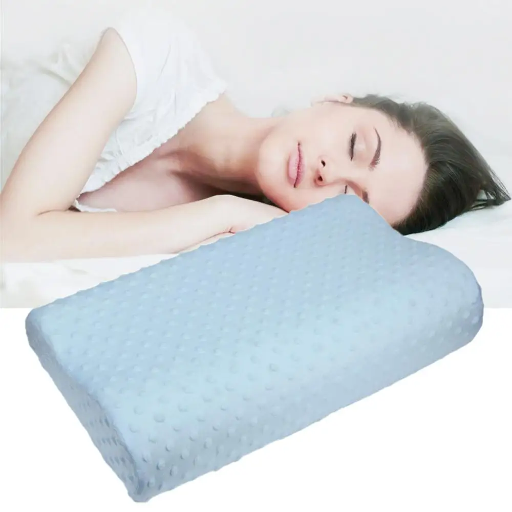 1PC Pillow Cases Slowly Rebound Memory Foam Throw Pillow Case Neck Cervical Healthcare Cushion Cover