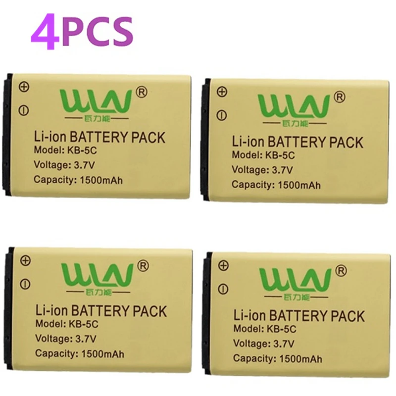 2PCS 100 Original Rechargable Li ion Battery Pack for WLN KD C1 Two Way Radio KD 4