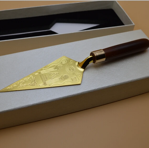 Online Masónico paleta Maestro masón grabado masón recuerdo artesanía en caja para presentar regalos decoración del hogar colección de albañil gratis