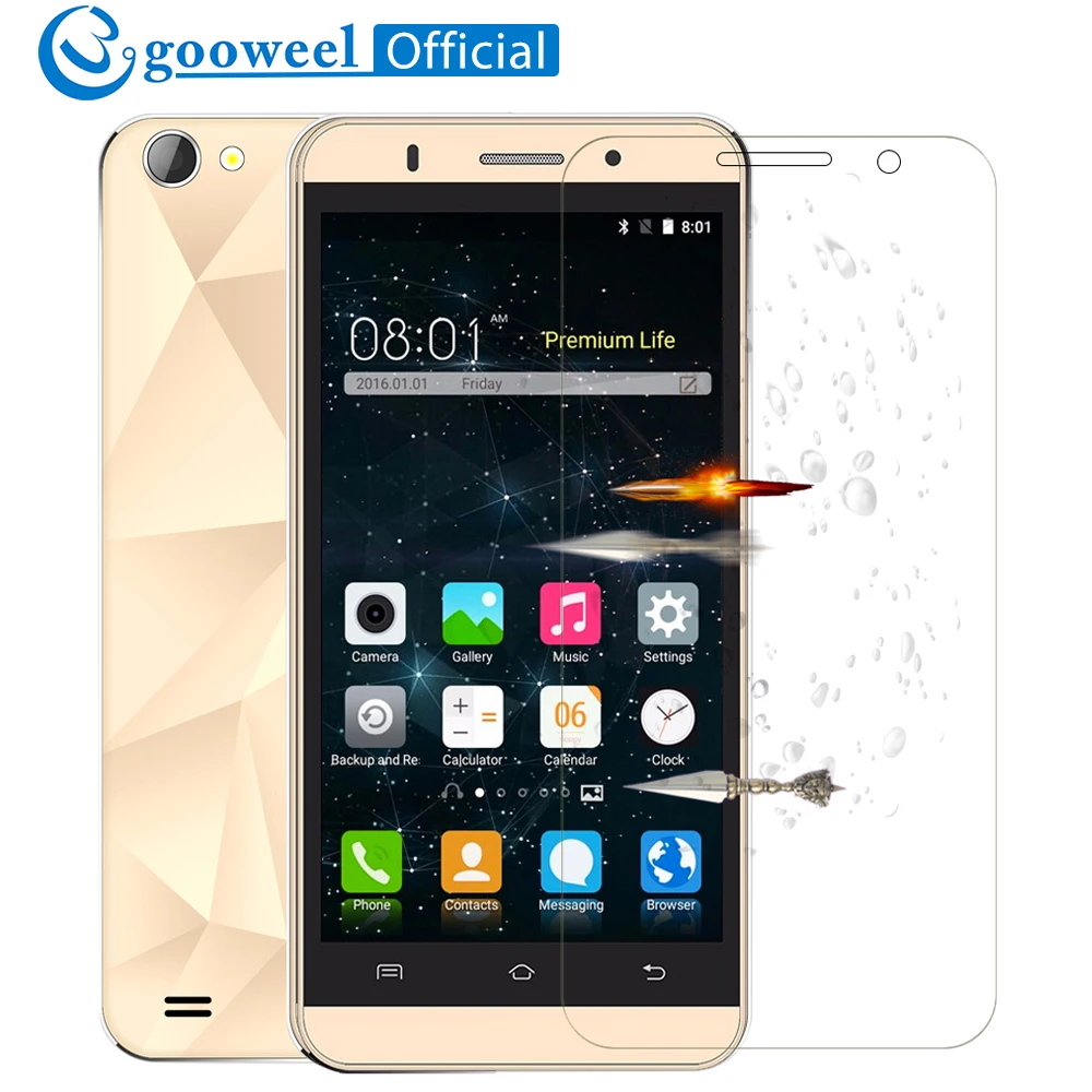 

For GOOWEE M5 / M5 pro Smartphone Screen Protector Toughened Glass Membrane Premium Tempered Glass Protective Film Guard