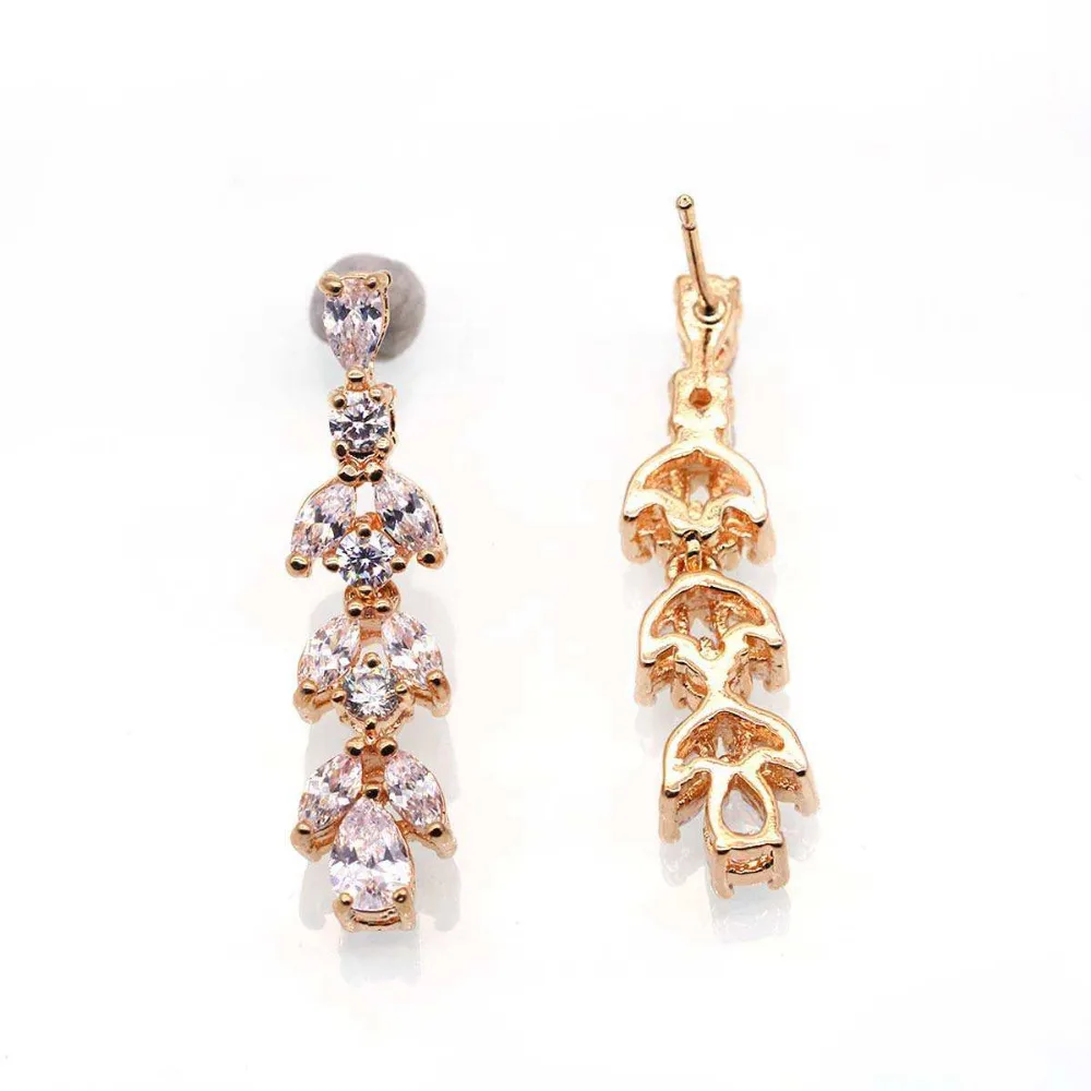GZJY, модное ожерелье цвета шампанского, золото, AAA, циркон, кольцо, серьги, браслет для женщин, свадебный костюм, ювелирные наборы