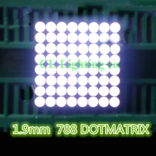 10 шт. 8x8 8*8 Мини Белый 1.9 мм матричный светодиодный Дисплей общий анод цифровой трубки 16-Pin 20*20 мм DIY Электронные комплект