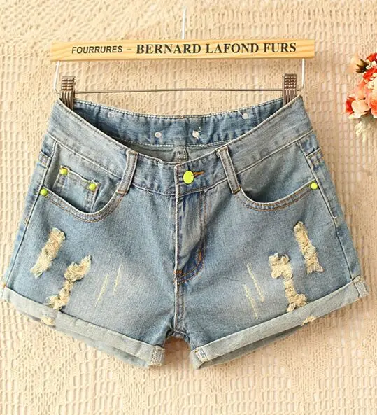 jean panty shorts