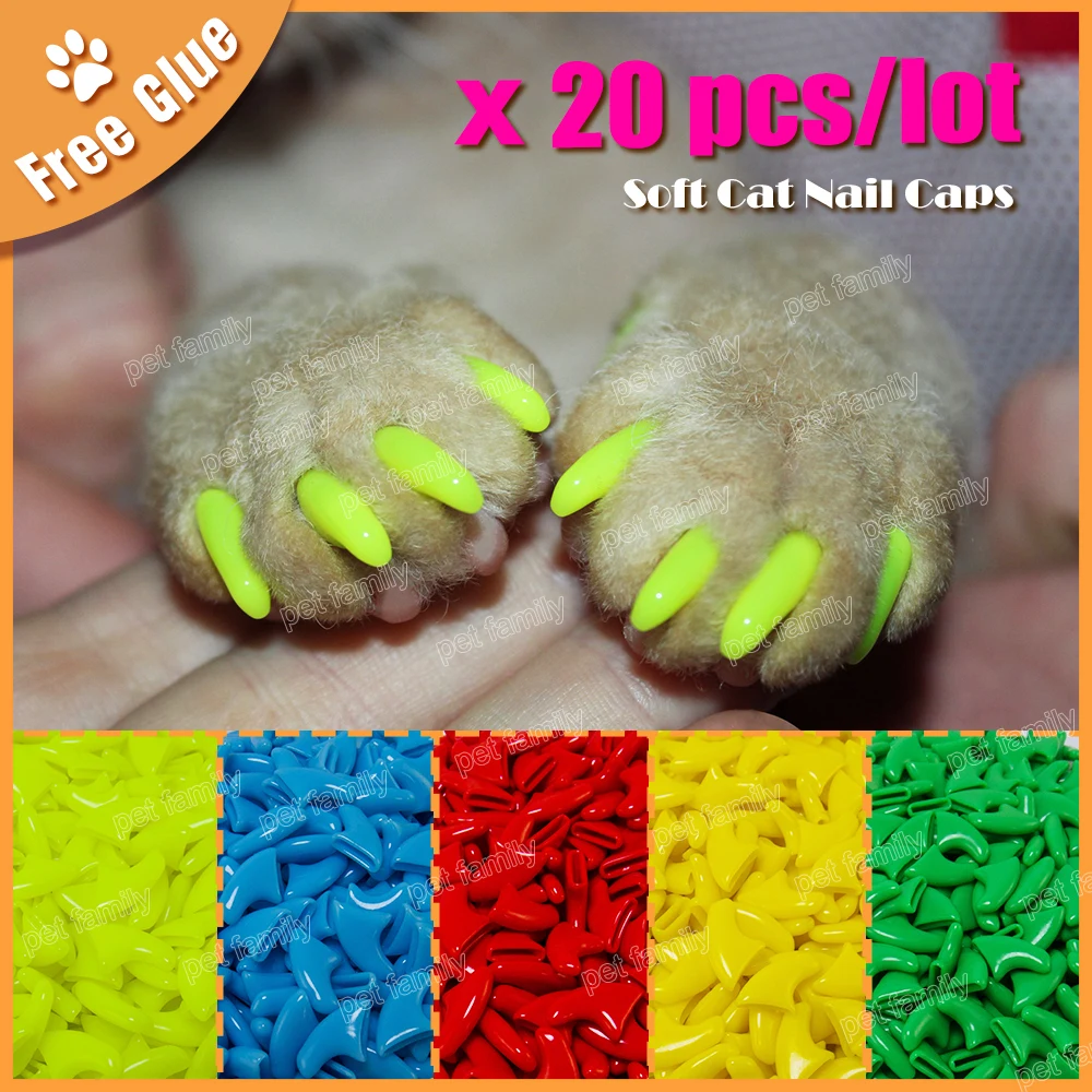 20 Applicator Tips Nozzles for Soft Claws Nail Caps Cat Dog Adhesive Glue Tubes 