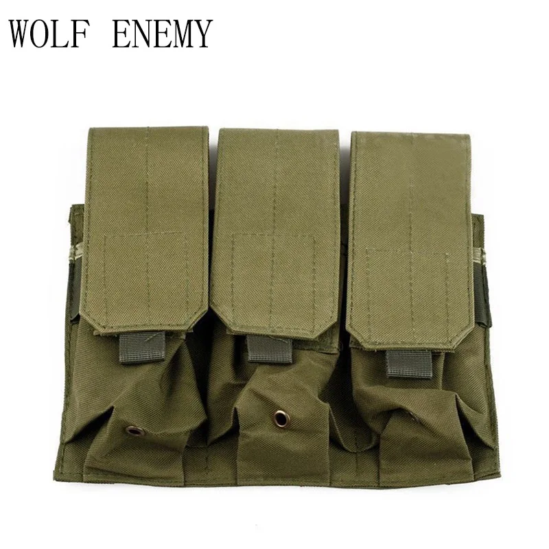Molle тактический тройной M4 5 56 мм маг сумка для журнала пистолета пистолет AR