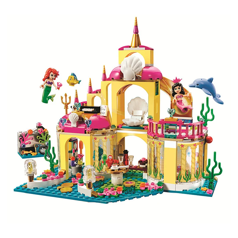 Princess Legoings Cinderella Elsa Anna Mermaid Ariel Castle Building Blocks Figure Girl Friends Bricks Toys Princess Legoings Cinderella Elsa Anna Mermaid Ariel Castle Building Blocks Figure Girl Friends Bricks Toys