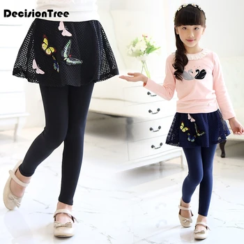 

2019 new girls leggings dot skirt legging for kids cotton children pants baby tutu legins toddler trousers