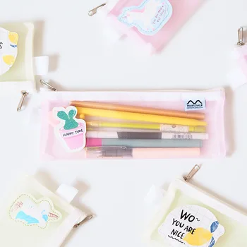 

Lemon Cactus Unicorn B6 Pencil Bag Stationery Storage Organizer Bag School Supply Student Prize