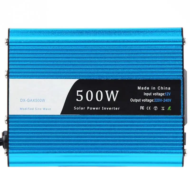 500 W DC 12 V дo AC 220 V-240 V пиковый 600 Вт автомобильный Мощность преобразователь Dual USB Зарядное устройство адаптер автомобильные аксессуары, Новое поступление