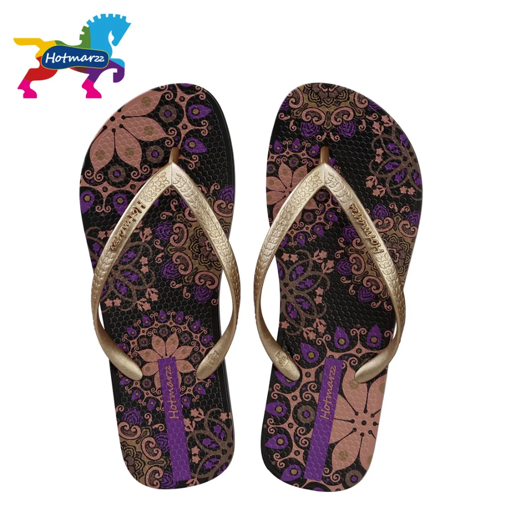 Hotmarzz тапочки домашние шлепки женские босоножки летняя обувь для женщин мода пляжная обувь сандалии женские смешные тапочки резиновая женщина цветочный богемский стиль home slippers