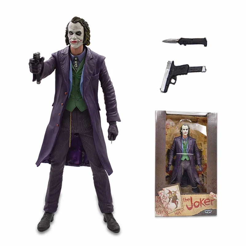 

2Set 31-45cm The Joker Heath Lesger PVC Action Figure Model 18" Male Big Joker Figures Collectible Toys Doll Kids Christmas Gift