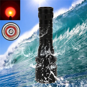 

Q5 Red one LED lamp beads Scuba Diving Underwater 100m Flashlight Torch Lamp Light Headlight