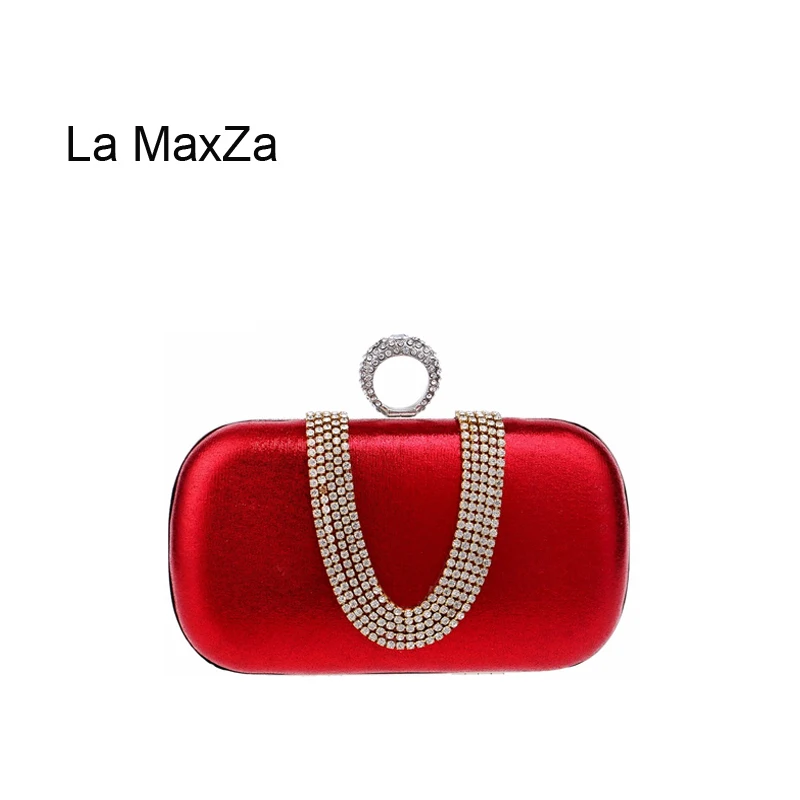 

La MaxZa Top Selling Ladies Clutch Bag Handmade Beaded Diamonds Party Bag Evening Bag Purse Party Banquet Bag Wedding Clutches