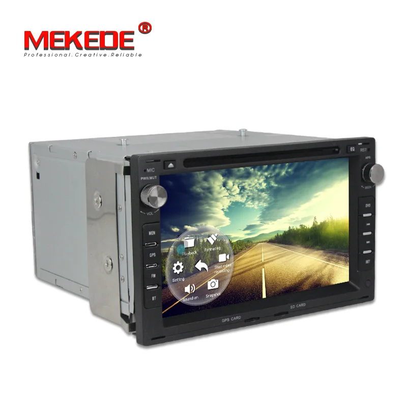 Discount MEKEDE Quad Core 2G RAM Android 7.1 Car DVD GPS radio stereo For Glof Bora Passat Mk5 Golf Mk4 Polo Seat with WIFI 4G Sim lte 3
