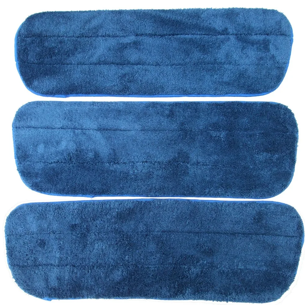 

4pcs 5"x11" 32g Dusting & Cleaning Plush Microfiber Mop Pads Replacement w/ Velcro Mops Refill