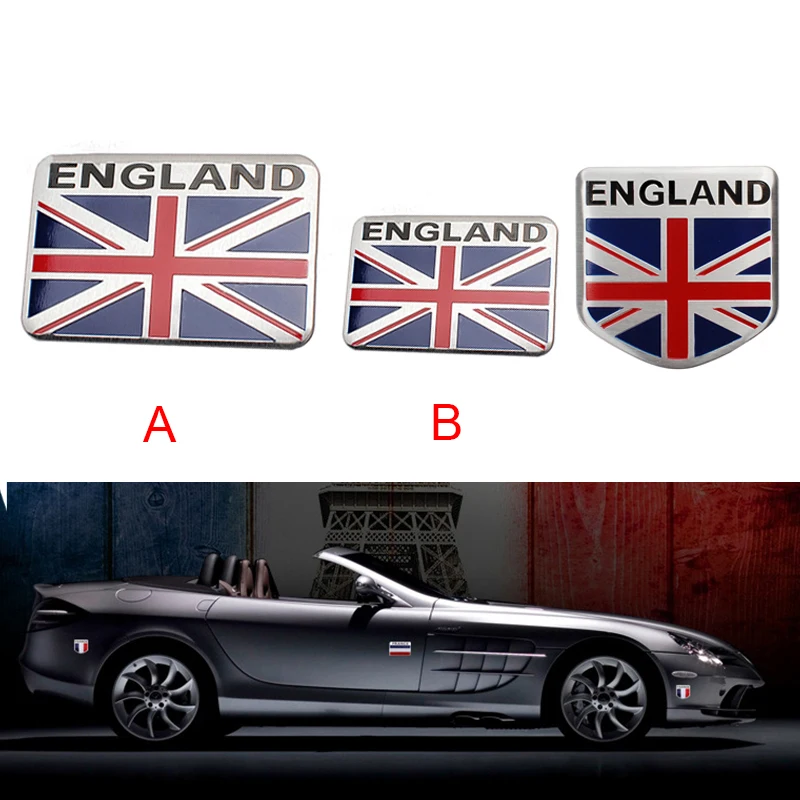 Автомобильный Стайлинг британский флаг экран из алюминия Автомобильный логотип 3D наклейка автомобильная табличка с надписью автомобиль