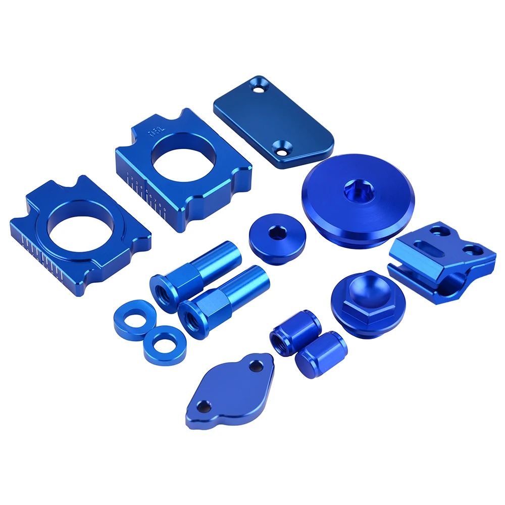 For Yamaha YZ250F YZ450F YZ 250F 450F 14-2018 Motorcycle Pit Bike Accessories Brake Reservoir Cover Engine Timing Cap Axle Block