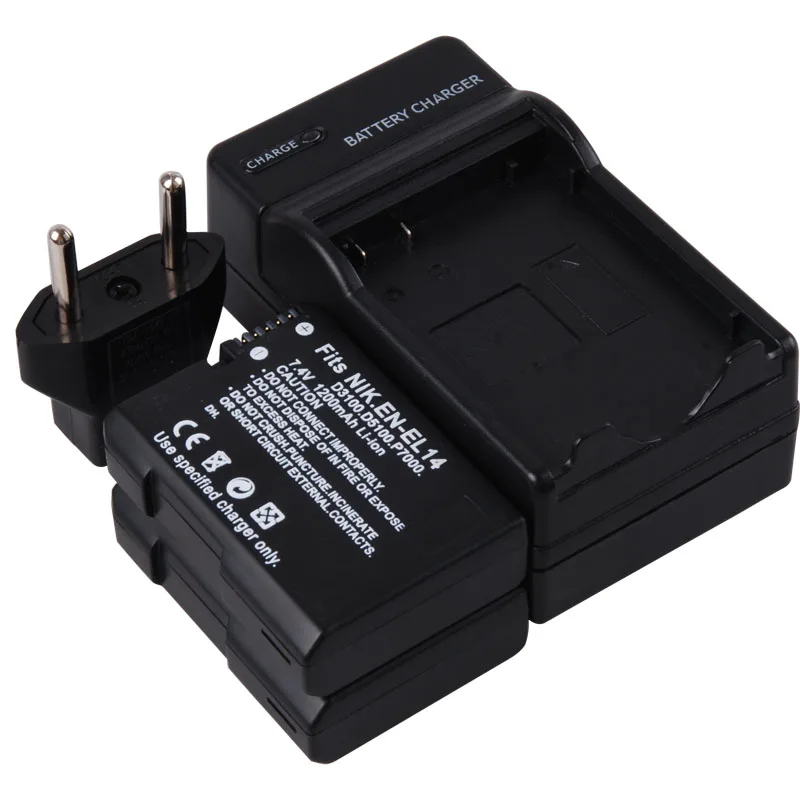 Buy 2 Pack For Nikon EN EL14 Replacement Battery With Charger for Nikon Coolpix