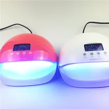 Светодиодный светильник для ногтей 50 Вт автоматический датчик профессиональный маникюрный аппарат УФ лампа двойная лампа для гель-лака инструмент для полировки с ЖК-экраном