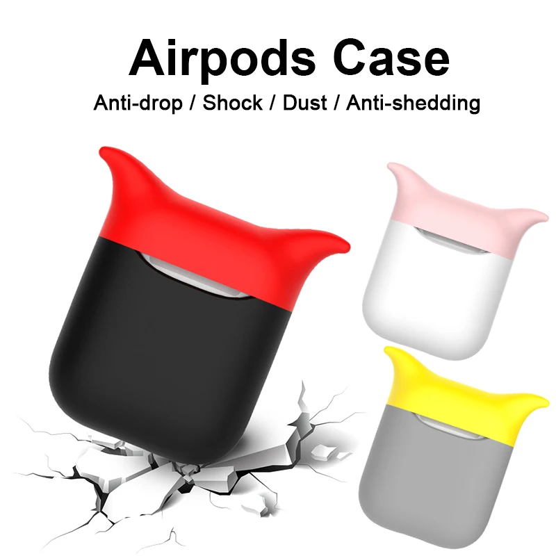 Silicone Case Cover Earphones Pouch Protective Skin Anti fall Stylish