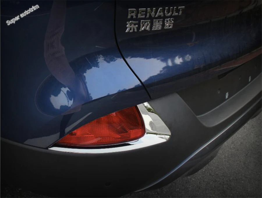 Billige Lapetus Helle Stil! zubehör Für Renault Kadjar 2016 2017 2018 ABS Nebelschlussleuchte Lampenabdeckung Lünette Trim 2 Teile satz