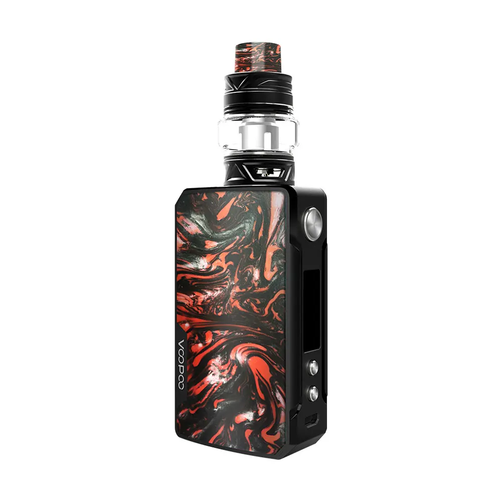 Voopoo Drag 2 TC комплект W/177 Вт Voopoo Drag 2 Коробка мод и 5 мл Uforce T2 SubOhm танк электронная сигарета испаритель Vape комплект - Цвет: B-Scarlet