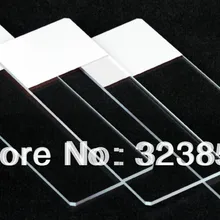 Предметное стекло микроскопа скошенные края из белого матового материала один конец одна сторона 45 градусов Скошенные углы микрослайды W/O тканевая бумага 50 шт