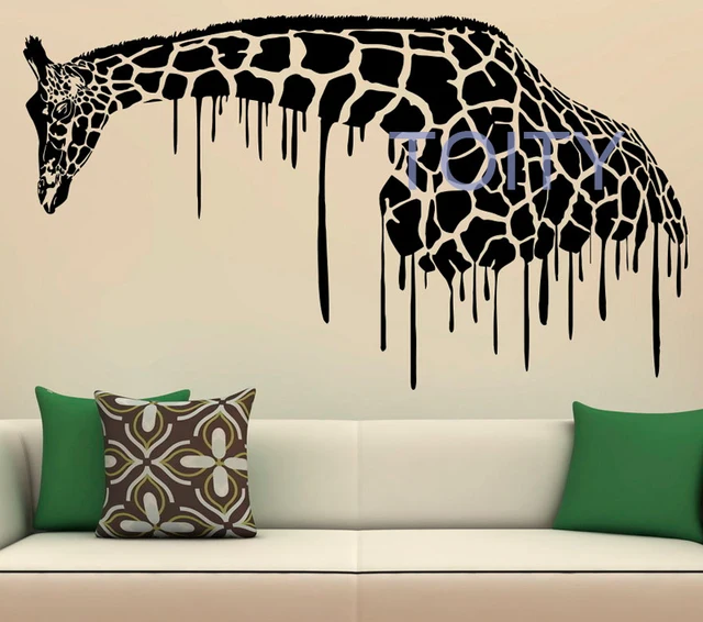 Giraffe Wall Decal Boy Bedroom Vinyl Sticker African Animal Safari Giraffe Wall Decal Boy Bedroom Vinyl Sticker African Animal Safari Home Room Art Mural Decor Removable