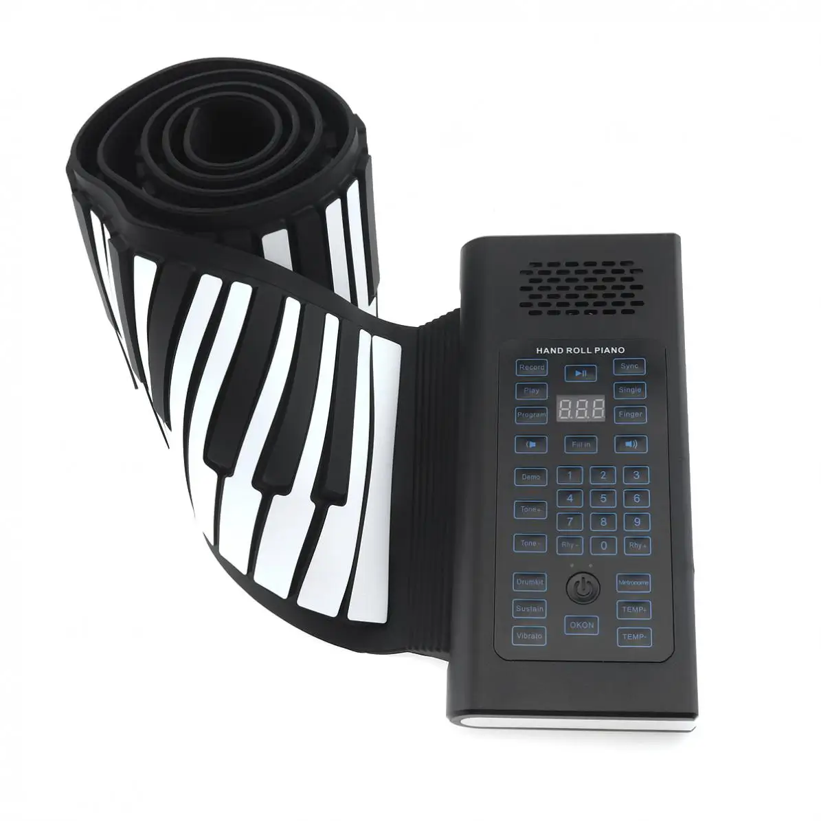88 клавиш USB MIDI выход рулон пианино перезаряжаемая электронная силиконовая Гибкая клавиатура орган встроенный динамик