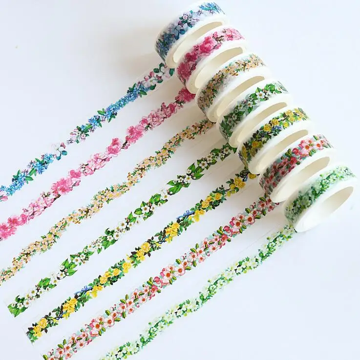 1.5cm*7m Fresh Romantic Garland Decorative Washi Tape DIY Scrapbooking