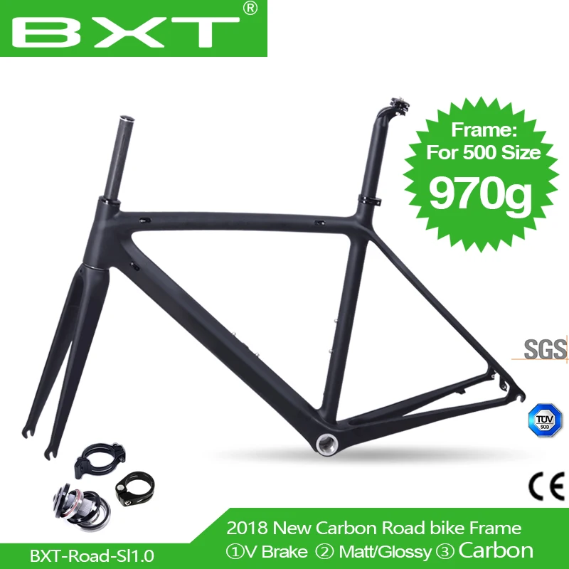 Cheap 2018 New Model UD Full Carbon Road Bike Frames Racing Bicycle Carbon Framesets Cycling Road Bike Frames with Fork Seatpost Clamp 0