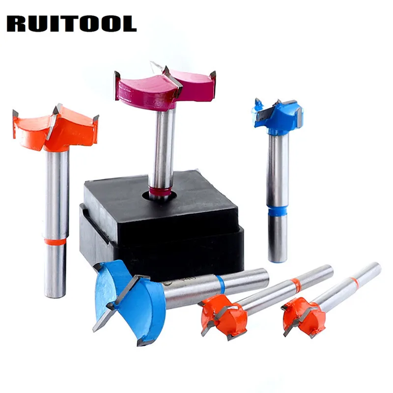 15-60mm Forstner Drill Bit Woodworking Boring Hole Saw Cutter Wood Carbide Tip