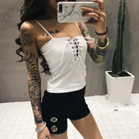 Momoluna 2017 Woman summer bralette lace up bustier tops tank top haut femme bralet halter top debardeur femme camisole s m l