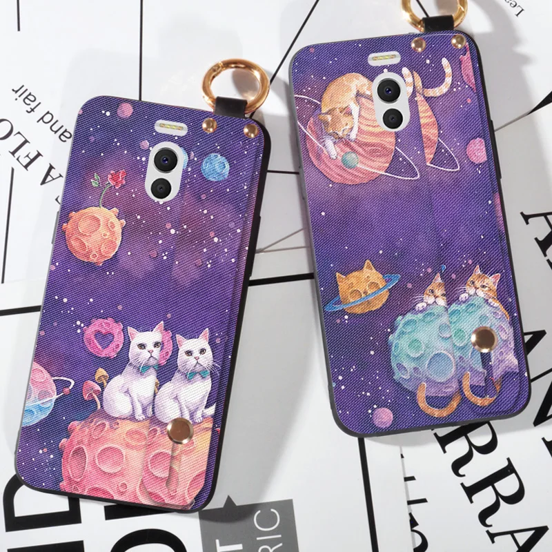 

Cartoon Starry Sky Stand Cases For Meizu M2 M3 Note / M3S Mini Wrist Strap Ring Cover Capa For Meizu M3 Max Holder Case