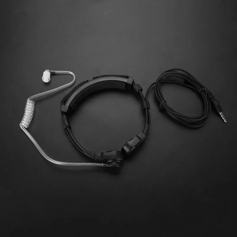 Adjustable Throat Mic Microphone Acoustic Tube Air Tube Headsetin