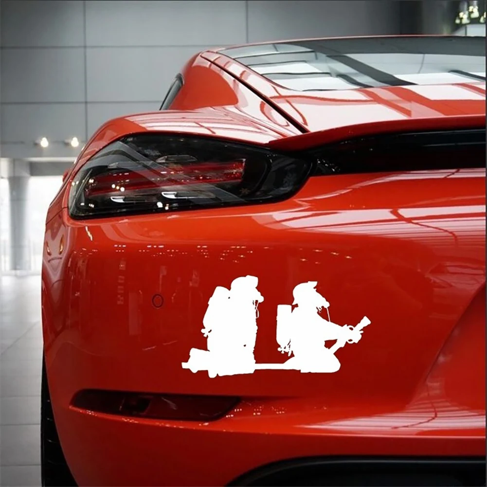 Мультфильм пожарный PET Светоотражающая наклейка автомобиля стикер